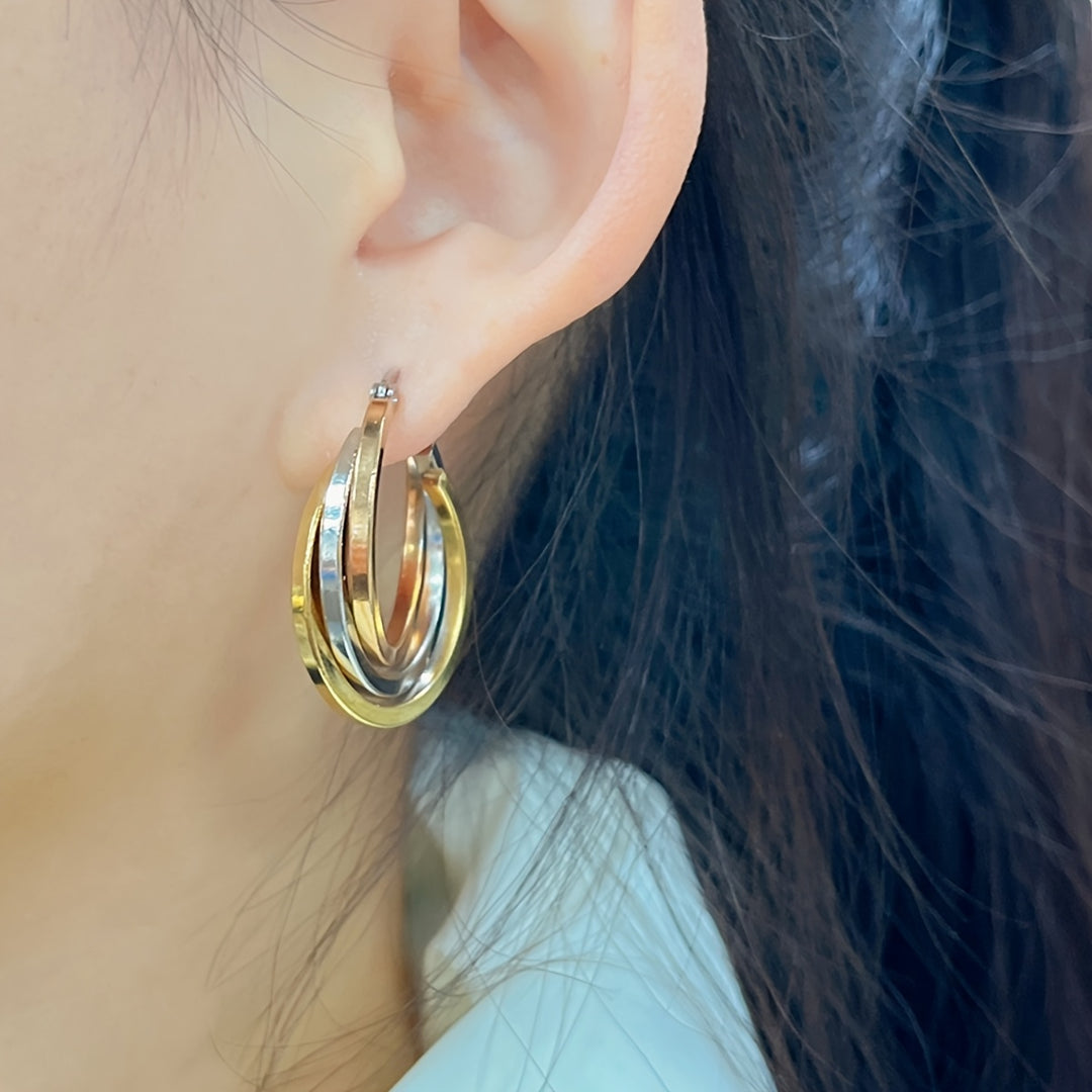 Twist & Turn Hoop Earrings