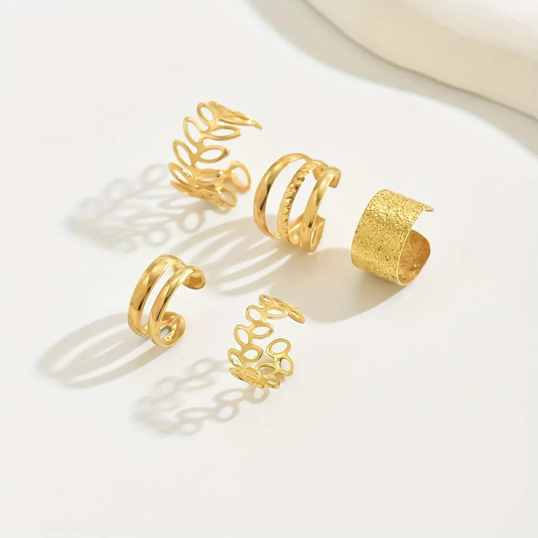 Arc Stack Ear Cuff Set