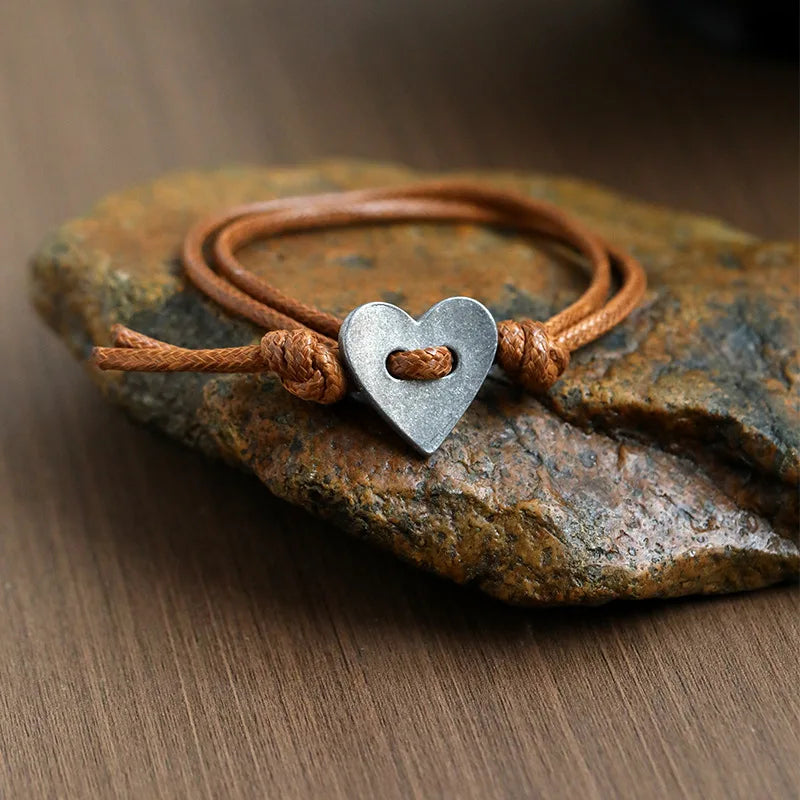 Tied In Love Leather Bracelet
