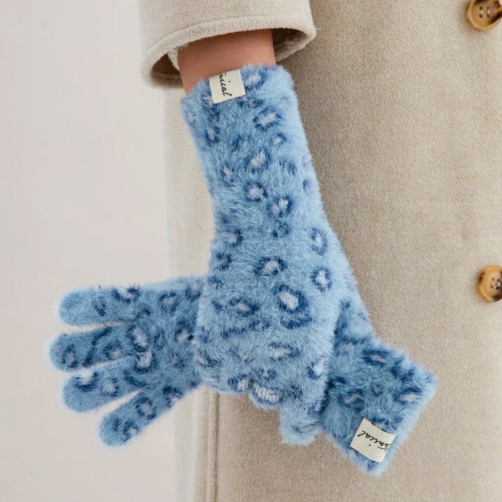 Maison Leopard Gloves