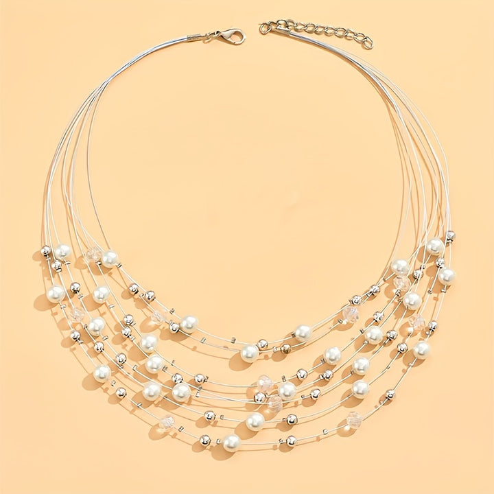 Carnival Pearl Layer Necklace