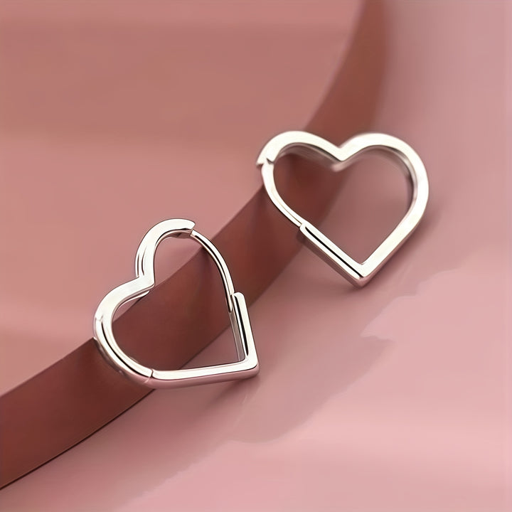Sweetheart Huggie Hoops