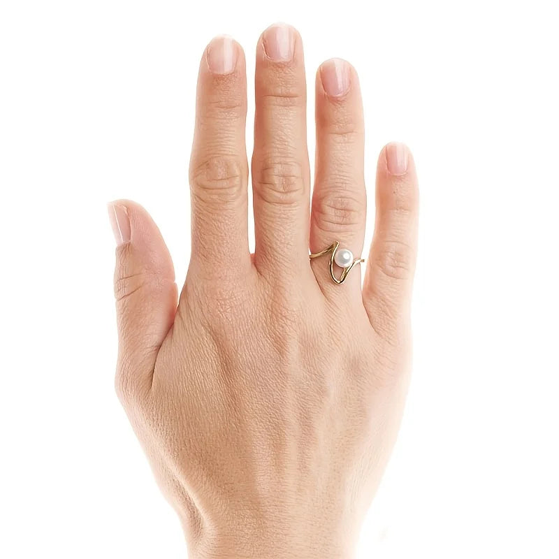 Twist & Pearl Ring