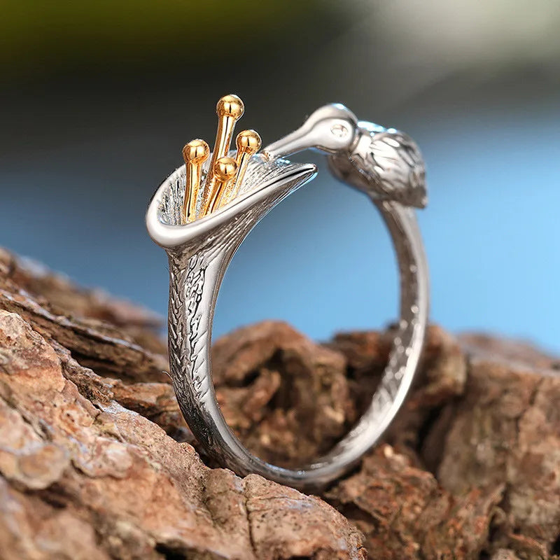 Hummingbird Lily Ring