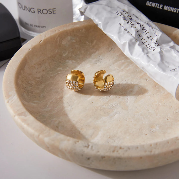 Aurelia Dome Ear Cuff & Earrings