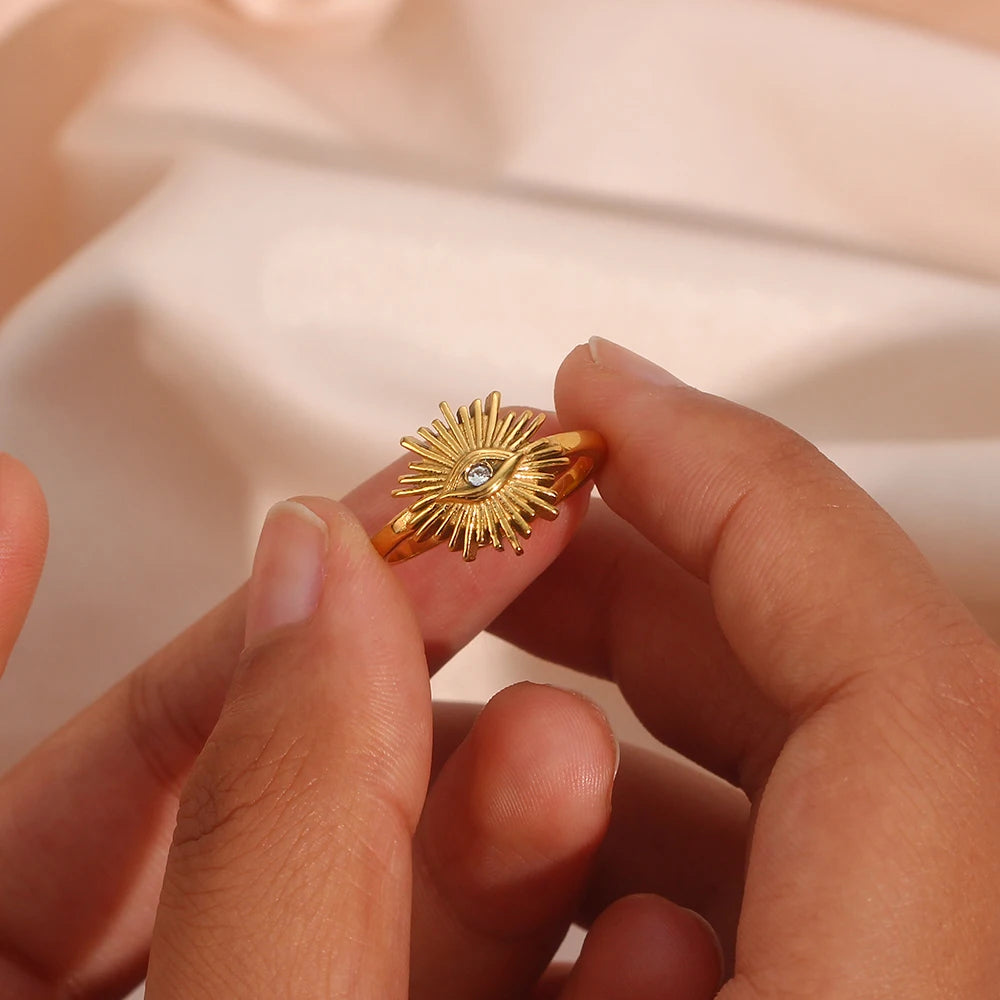All Seeing Gold Ring