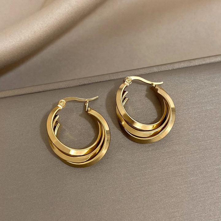 Twist & Turn Hoop Earrings