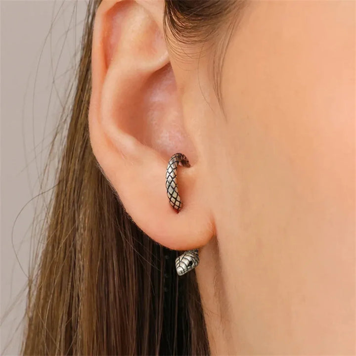 Serpent Curve Stud Earrings