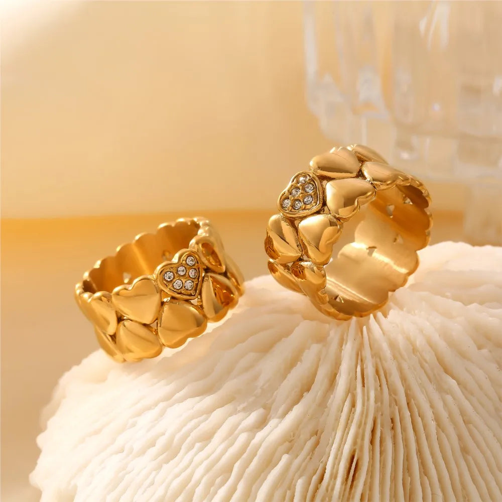 Mosaic Hearts Ring
