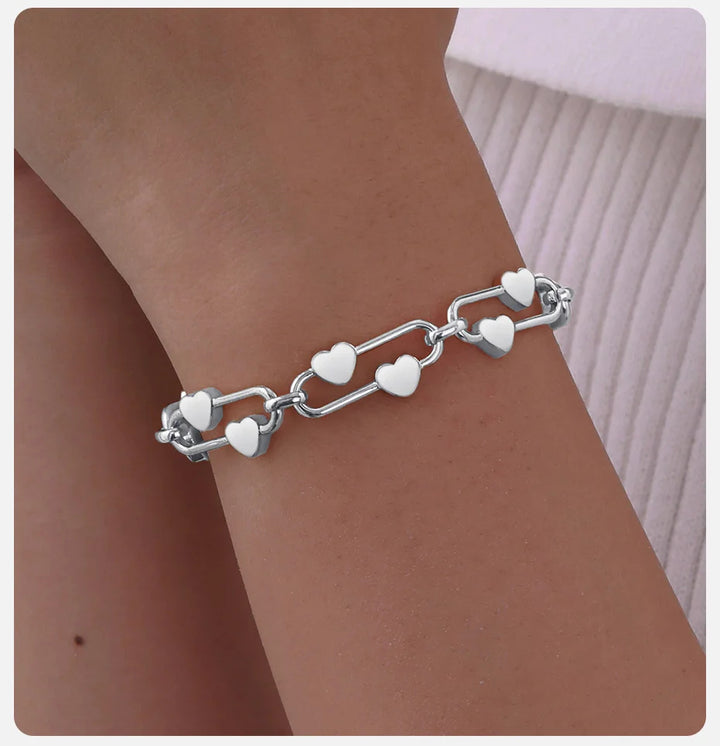 Heartlink Chain Bracelet