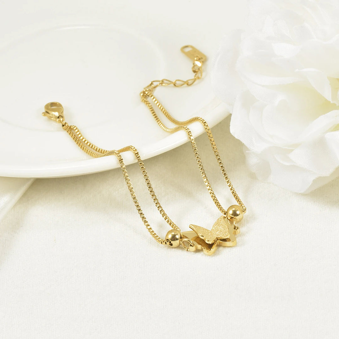 Flutter Double Chain Anklet