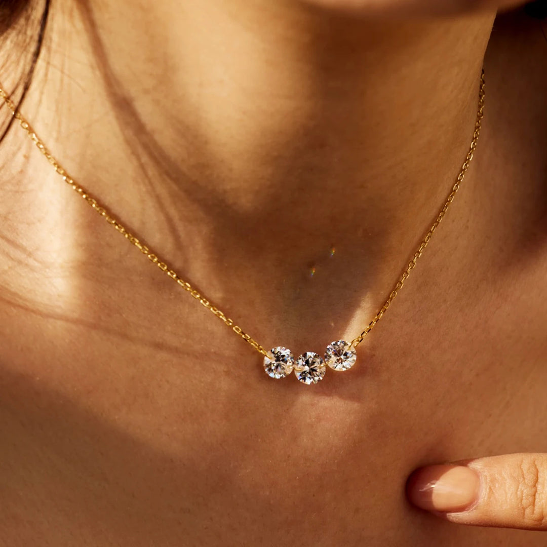 Three Wishes Crystal Necklace