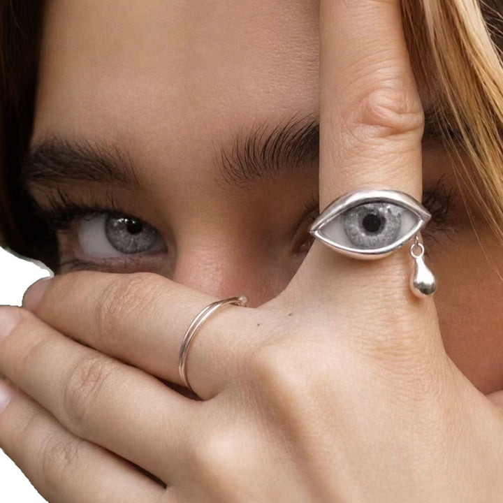 Teardrop Eye Ring