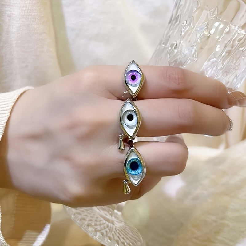 Teardrop Eye Ring