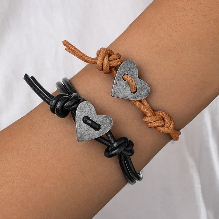 Tied In Love Leather Bracelet