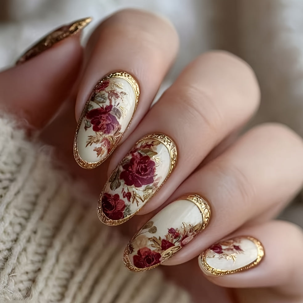Jardin Floral Press On Nails