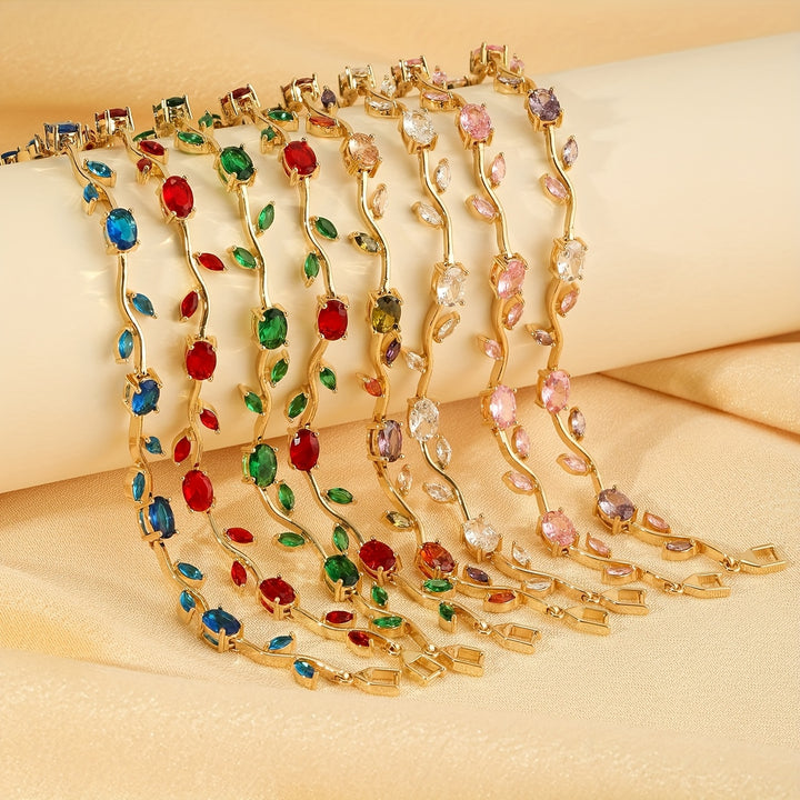Rosette Vine Tennis Bracelet