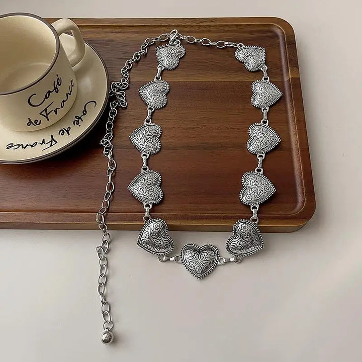 Heart Tassel Waist Chain Belt