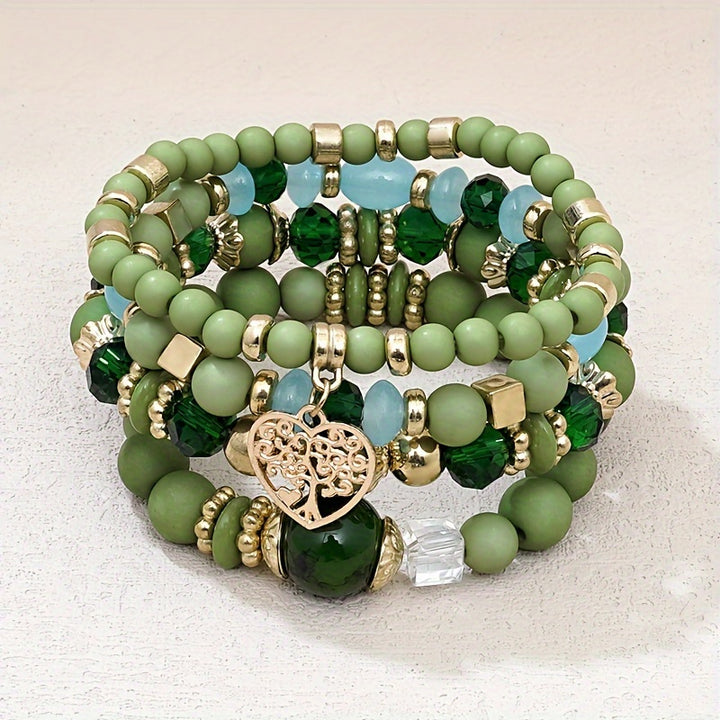 Boho Heart Stack Bracelet
