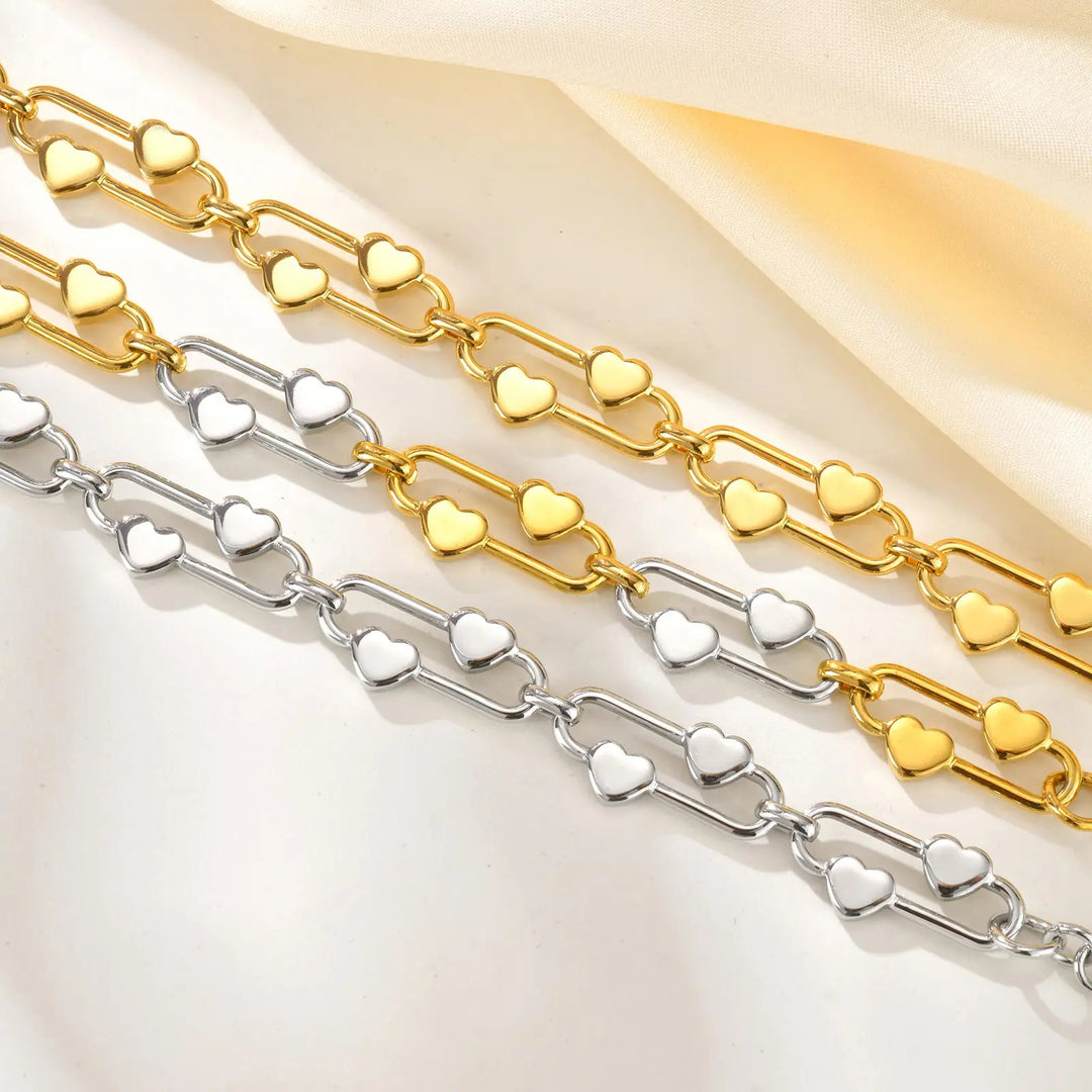 Heartlink Chain Bracelet