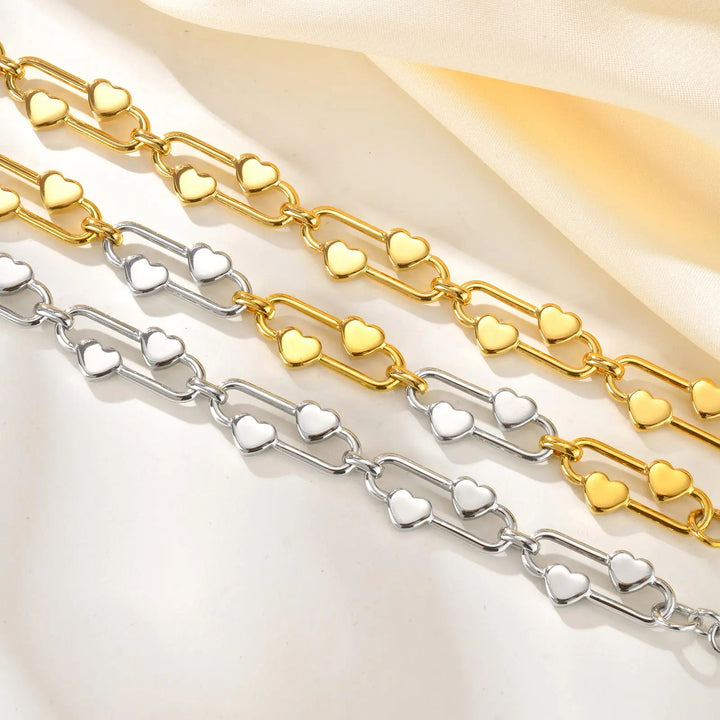 Heartlink Chain Bracelet