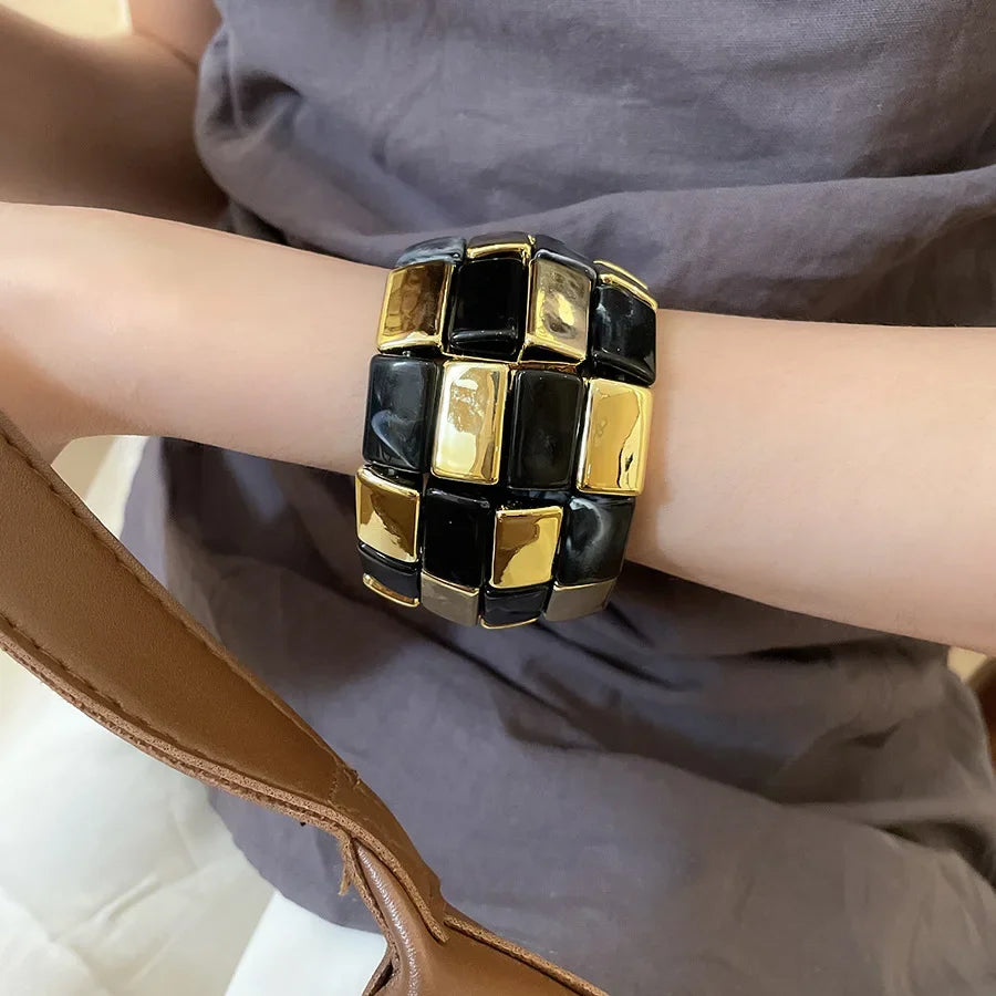 Mosaic Checker Bangle