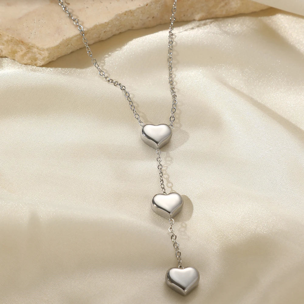 String of Hearts Necklace