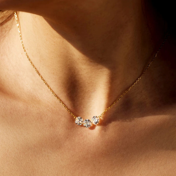 Three Wishes Crystal Necklace
