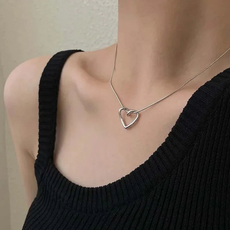 Hollow Hearts Necklace