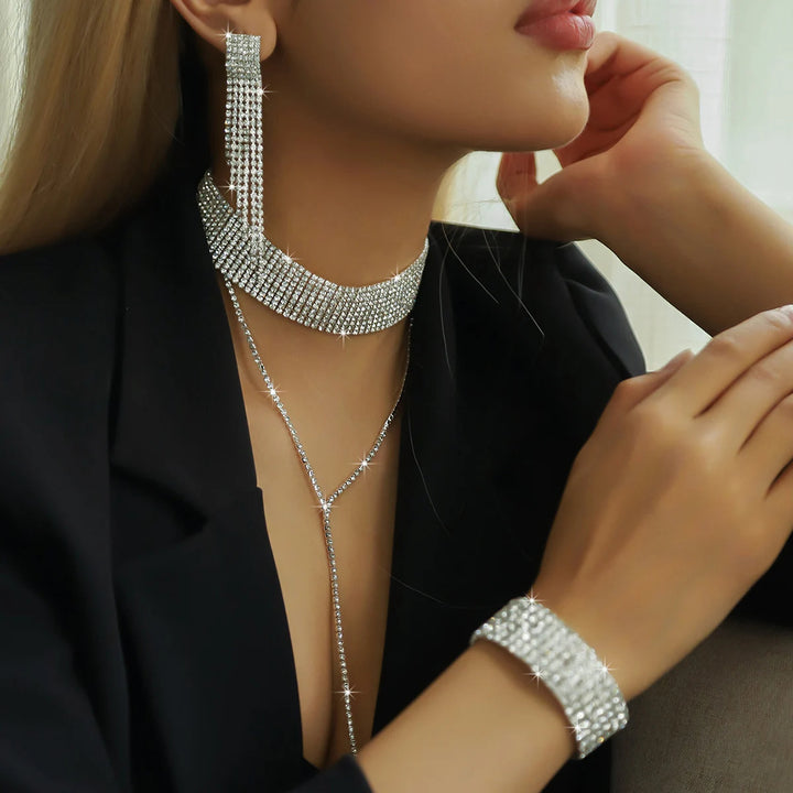 Noir Tassel Jewelry Set