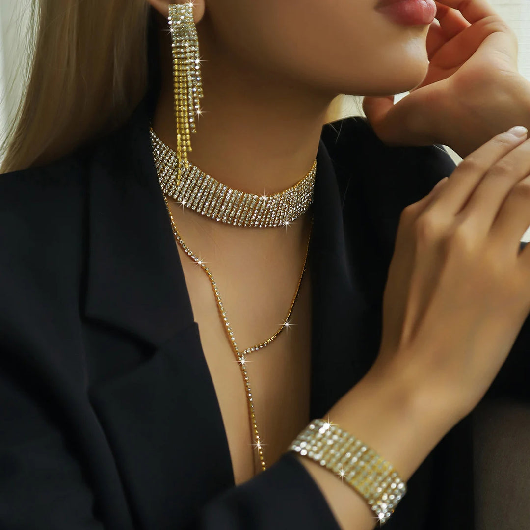Noir Tassel Jewelry Set