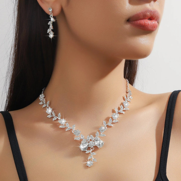 Fleur Vine Necklace & Earring Set