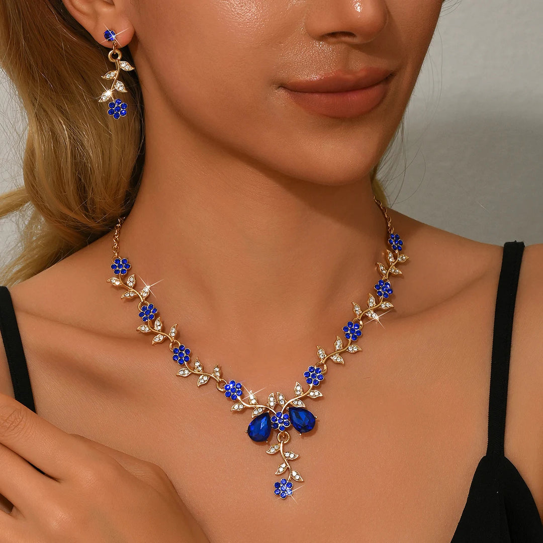 Fleur Vine Necklace & Earring Set