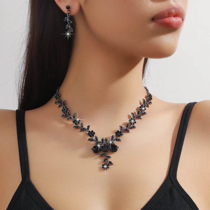 Fleur Vine Necklace & Earring Set