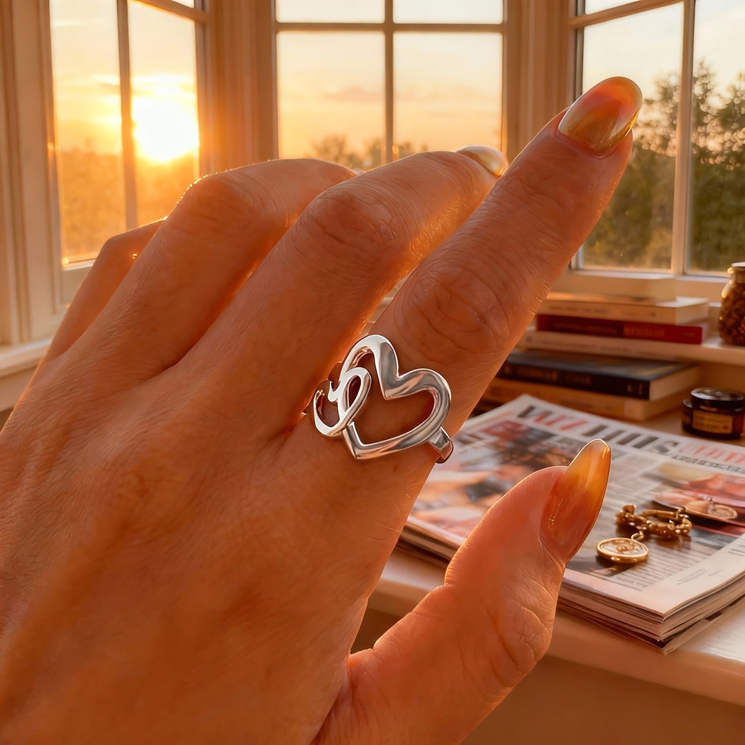 Duet Heart Ring