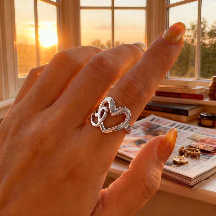Duet Heart Ring