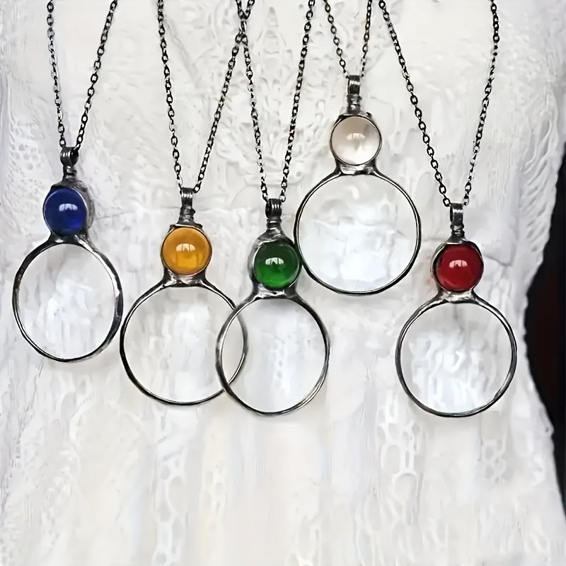 Monocle Gemstone Necklace