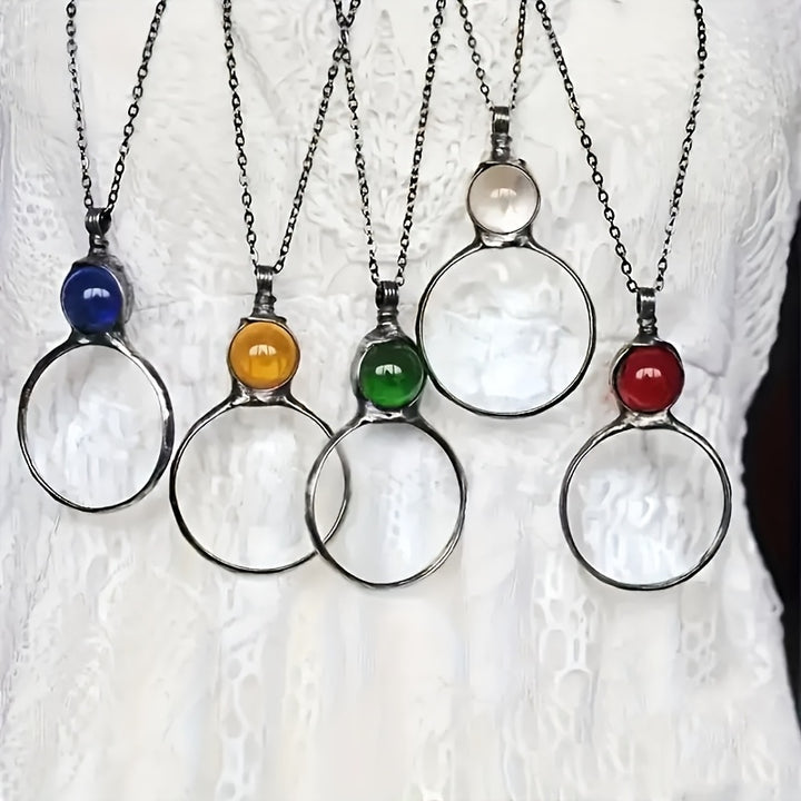 Monocle Gemstone Necklace
