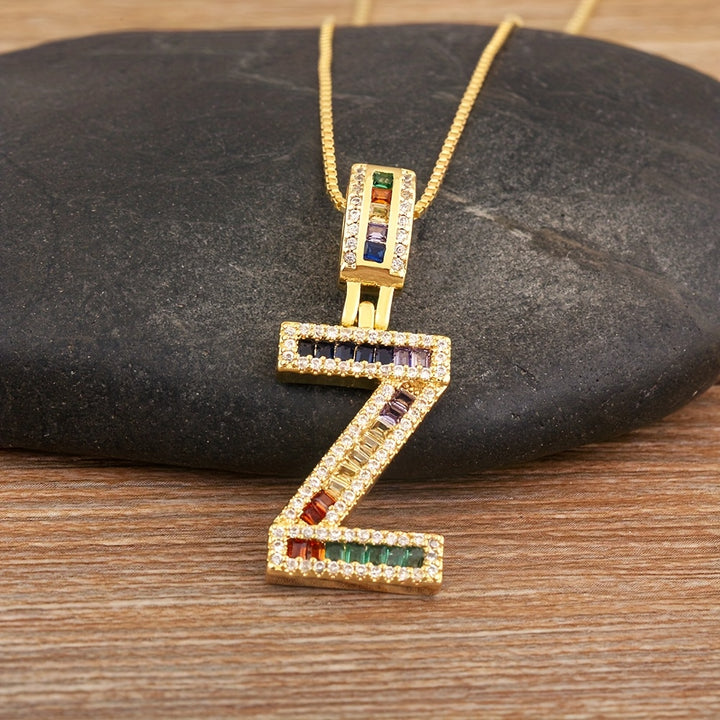Prism Initial Necklace
