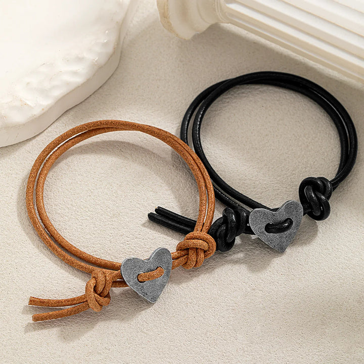 Tied In Love Leather Bracelet