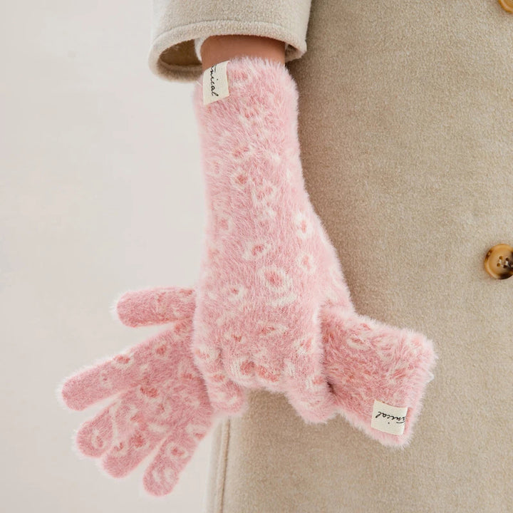 Maison Leopard Gloves