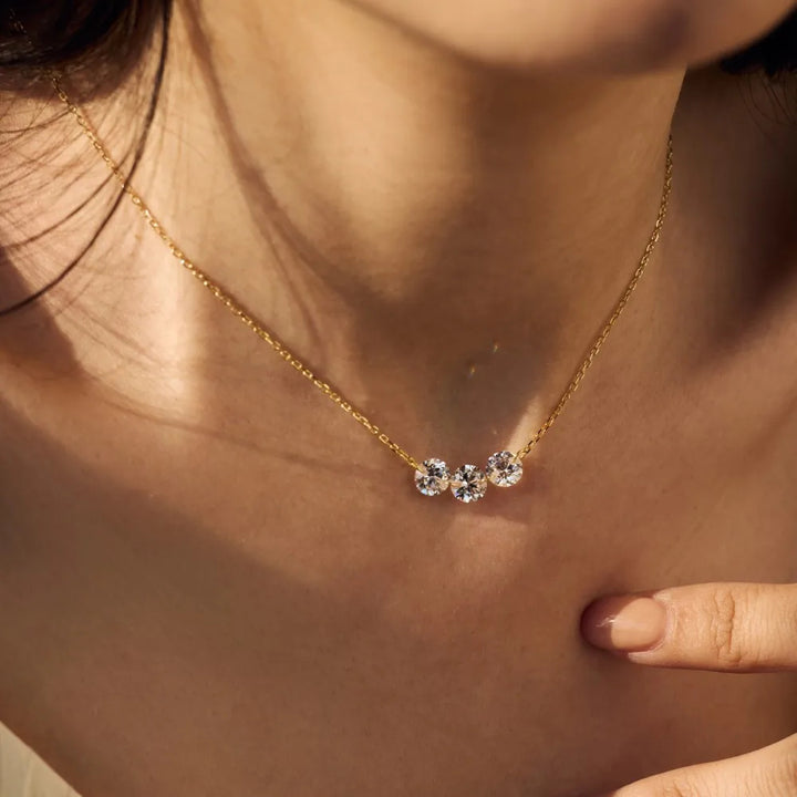 Three Wishes Crystal Necklace