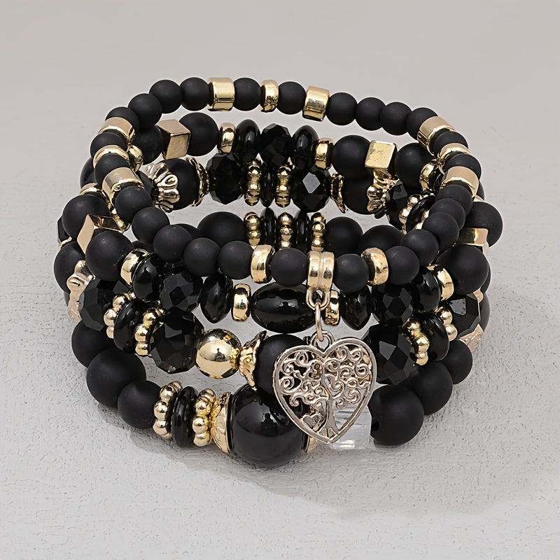 Boho Heart Stack Bracelet
