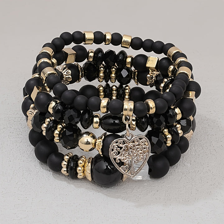 Boho Heart Stack Bracelet