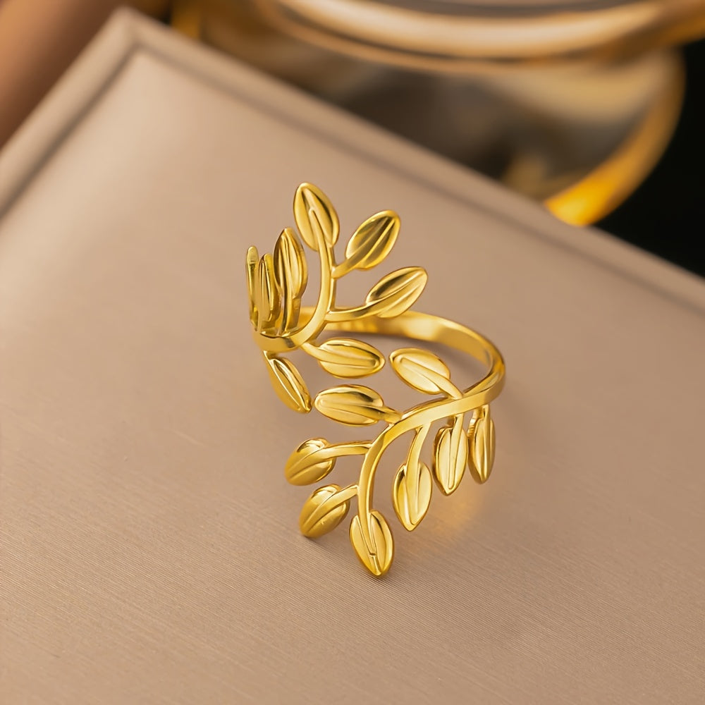 Brant Ring Botanical Leaf Wrap Ring