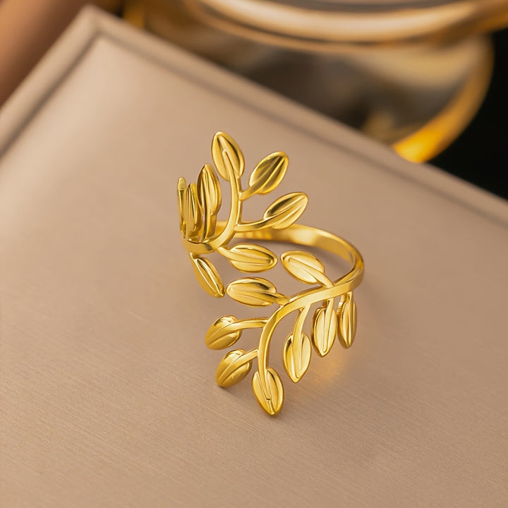 Botanical Leaf Wrap Ring