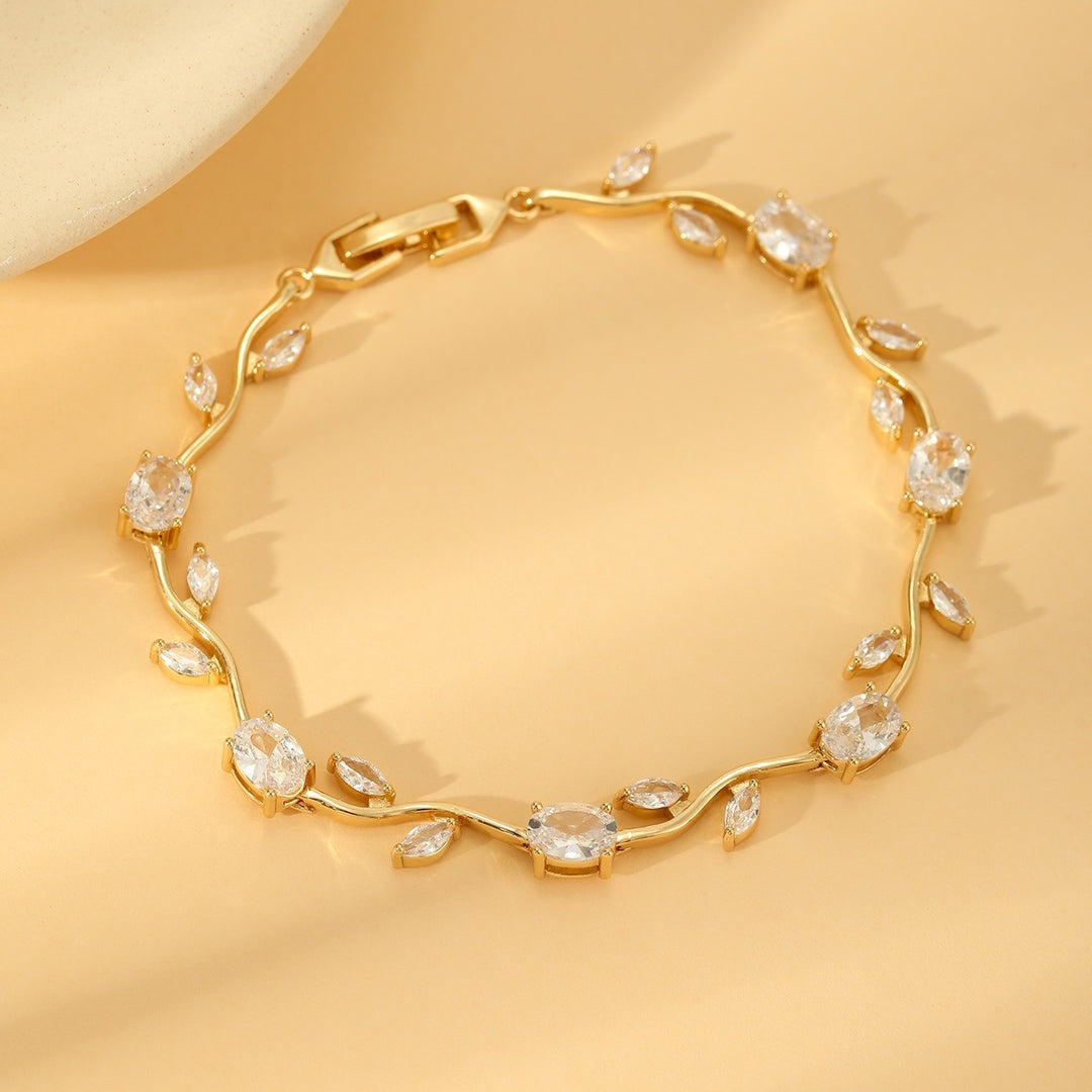 Rosette Vine Tennis Bracelet