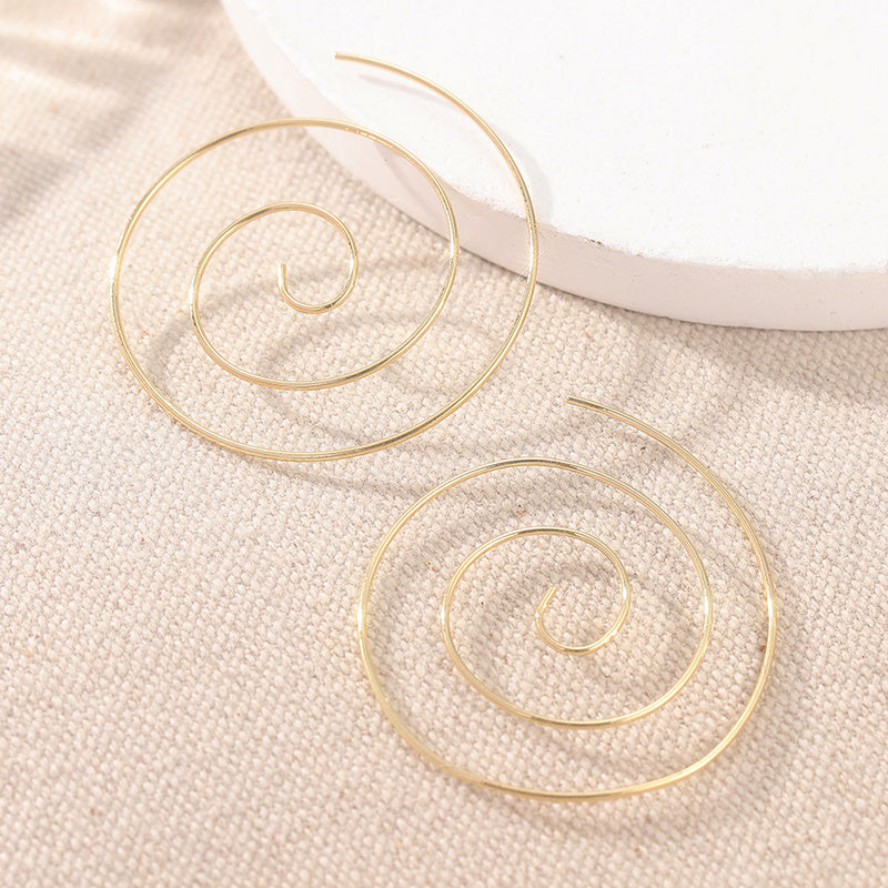 Sundial Hoop Earrings