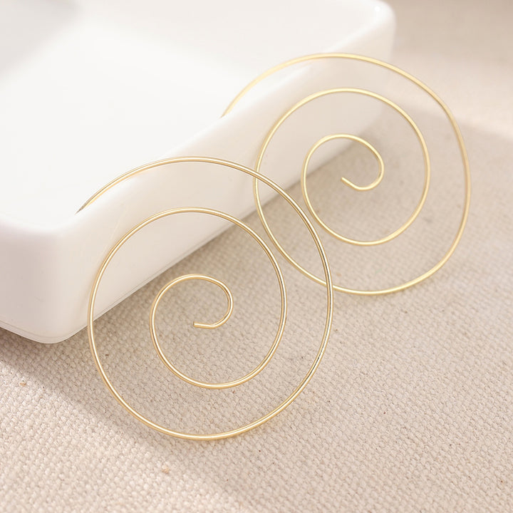 Sundial Hoop Earrings