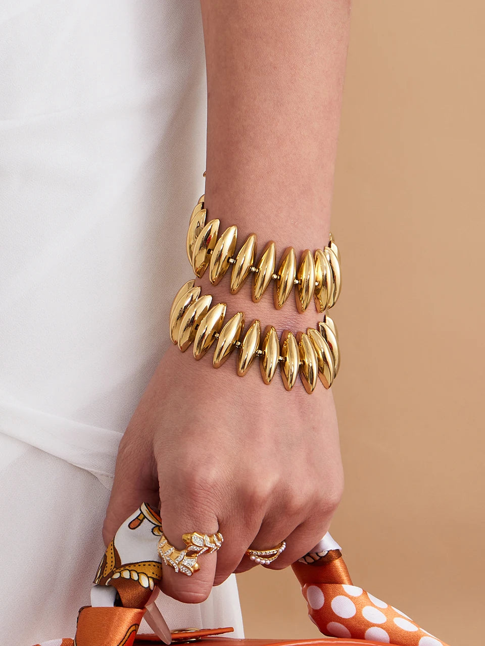 Empire Link Necklace & Bracelet Set